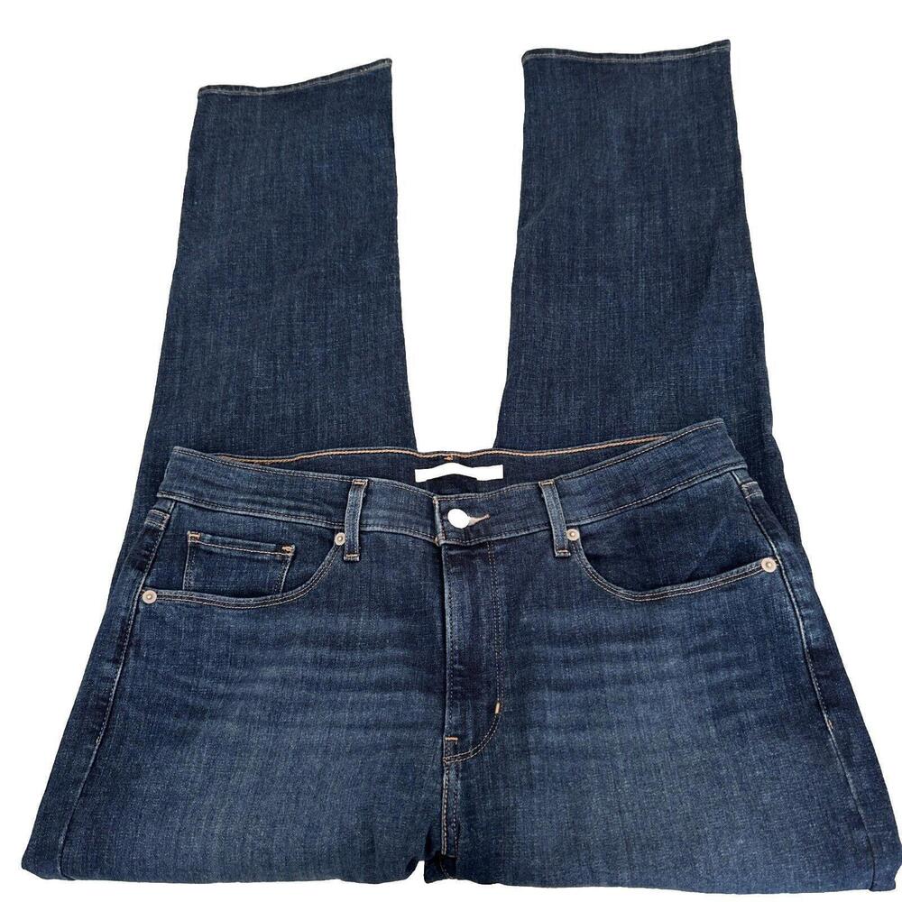 Levi's Classic Straight Blue Women’sJeans Stretch Women’s Fit 32x30, 14 Mid Rise